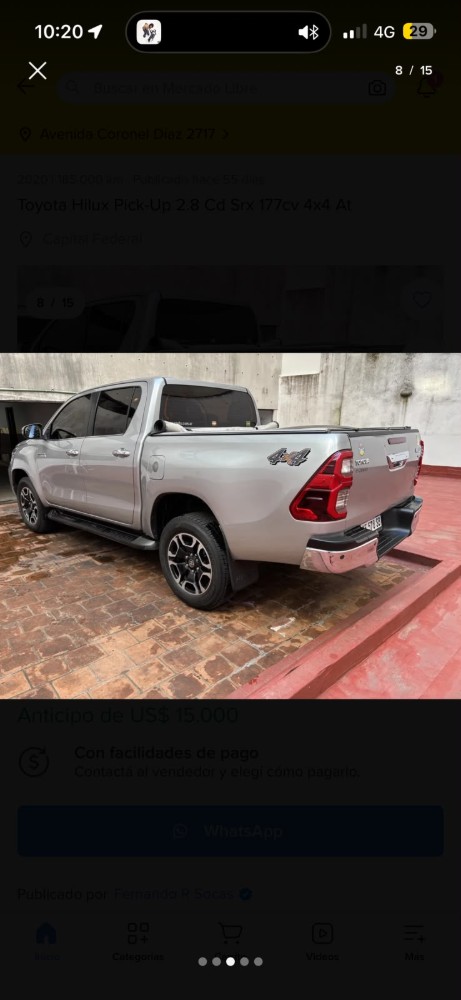 Toyota Hilux 2.8 Cd SRX 177 CV 4x4 At — foto 9